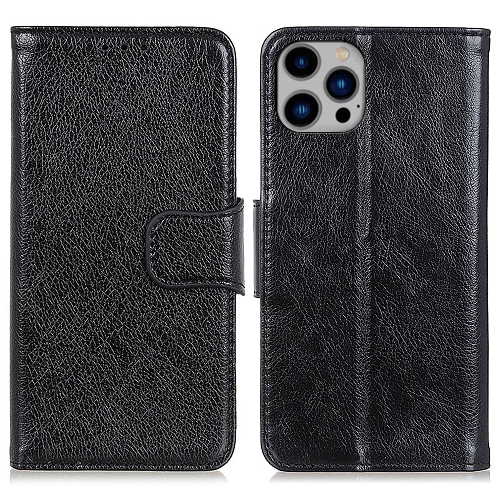 Pro iPhone 15 Pro Max Protipádové dělené kožené pouzdro na telefon Nappa Texture Cover with Stand Wallet Pro iPhone 15 Pro Max Protipádové dělené kožené pouzdro na telefon Nappa Texture Cover with Stand Wallet